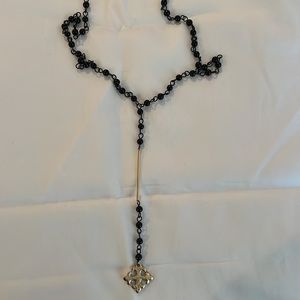 Cross beaded necklace
